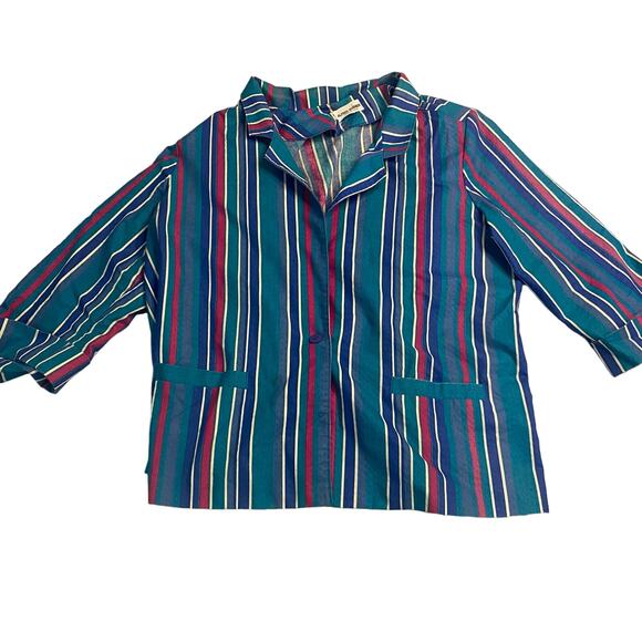 ALFRED DUNNER women’s vintage lover retro 3/4 sleeve pock jacket 80s hippie 42 - Picture 1 of 9